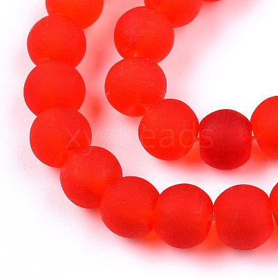 Transparent Glass Beads Strands GLAA-T032-T6mm-MD09-1