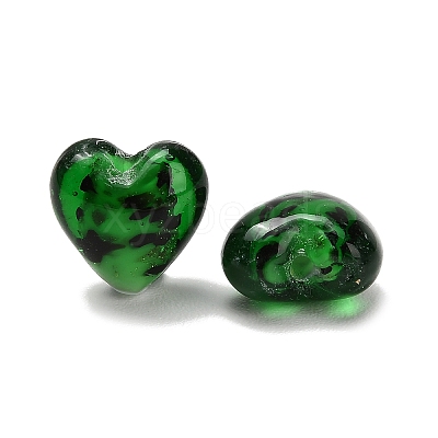 Handmade Gold Sand Lampwork Beads LA-T031-01B-1