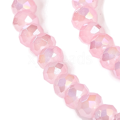 Baking Electroplate Glass Beads Strands DGLA-A039-J4mm-B15-1