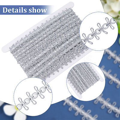 Polyester Lace Ribbon OCOR-WH0078-112B-1