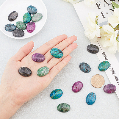 Natural Mixed Gemstone Cabochons G-PH0001-13-1