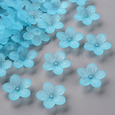 Frosted Acrylic Bead Caps MACR-S371-08A-755-1