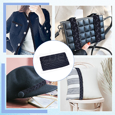 PU Leather with Polyester Ribbon WL-WH0011-01-1