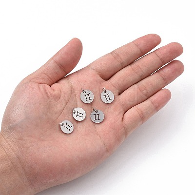 Non-Tarnish 304 Stainless Steel Charms STAS-Q201-T445-3S-1