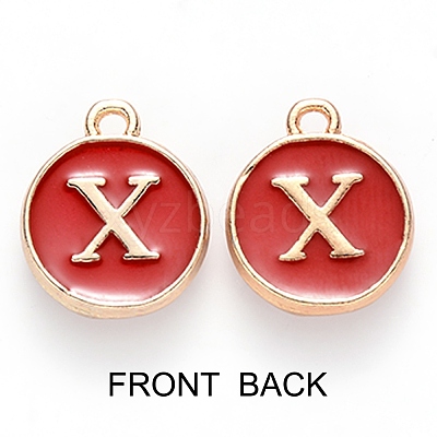 Golden Plated Enamel Alloy Charms ENAM-SZ0001-26C-X-1