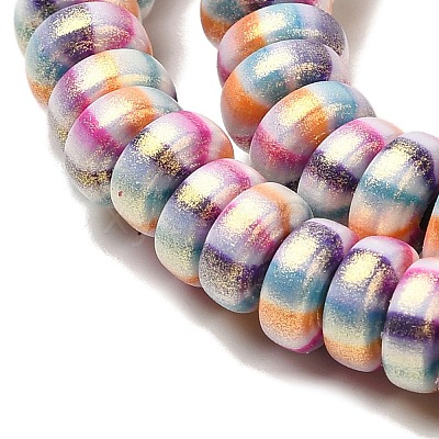 Handmade Polymer Clay Beads Strands CLAY-H006-03T-1