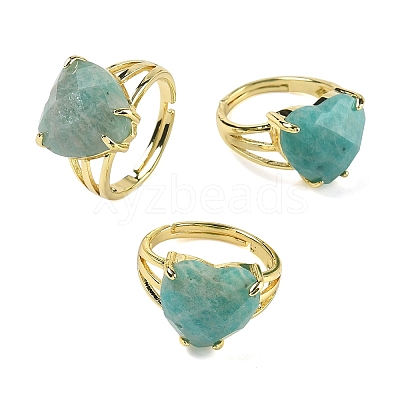 Brass Cuff Open Rings RJEW-D347-01G-10-1