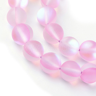 Synthetic Moonstone Beads Strands X-G-R375-6mm-A12-1