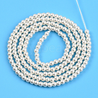 Baking Paint Pearlized Glass Pearl Bead Strands HY-N002-2mm-A11-1