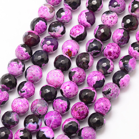 Natural Fire Crackle Agate Bead Strands X-G-K166-06F-8mm-07-1