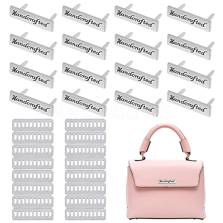 16 Sets Alloy Handcrafted Label DIY-PH0035-74P-1