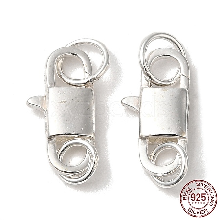 925 Sterling Silver Lobster Claw Clasps STER-D006-16S-1