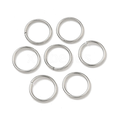 Tarnish Resistant 304 Stainless Steel Open Jump Rings X-STAS-J013-10x1mm-01-1