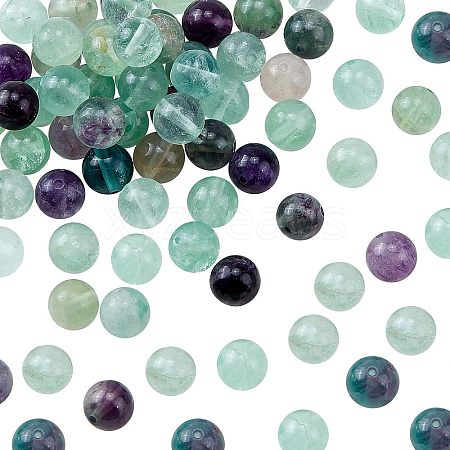 Olycraft Natural Fluorite Beads G-OC0001-75-1