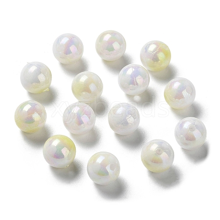 Two Tone Opaque Acrylic Beads SACR-P024-01B-W07-1