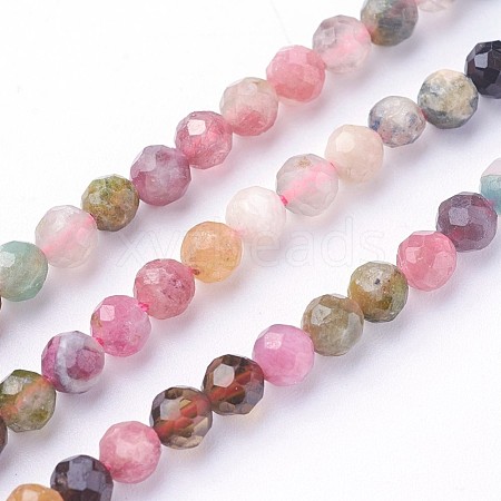 Natural Tourmaline Beads Strands G-F619-20B-4mm-1