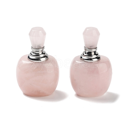 Natural Rose Quartz Dropper Bottles DJEW-K024-01P-05-1