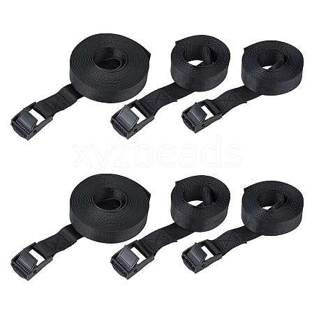 SUPERFINDINGS 6Pcs 3 Style Nylon Fixed Strap AJEW-FH0002-16-1