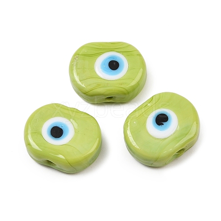 Handmade Evil Eye Lampwork Beads LAMP-G168-02K-1