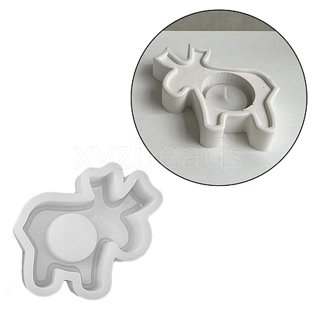 Silicone Christmas Theme Candle Holder Molds DIY-A040-04B-1