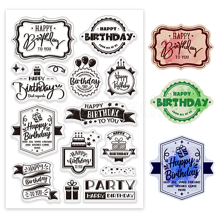 Custom Summer Theme PVC Plastic Clear Stamps DIY-WH0631-0145-1