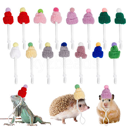 Mini Woolen Yarn Pet Hats AJEW-WH0314-344-1