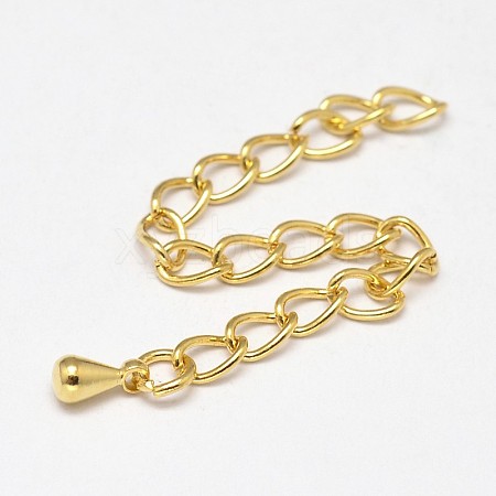 Brass Chain Extenders KK-N0086-01G-1