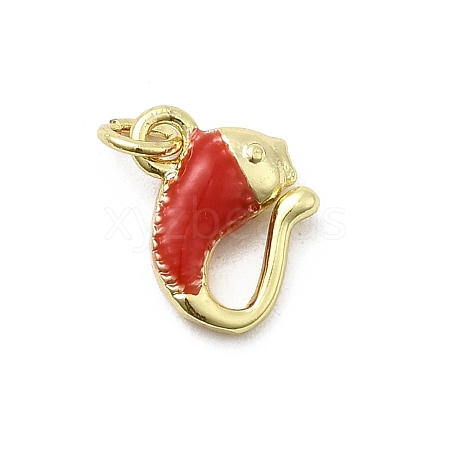 Brass Enamel Pendants KK-P338-07A-G01-1