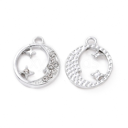 Alloy Crystal Rhinestone Pendants ALRI-H004-42P-1