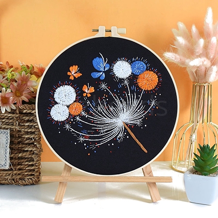 DIY Fireworks Pattern Embroidery Kits for Starter PW-WG63342-03-1