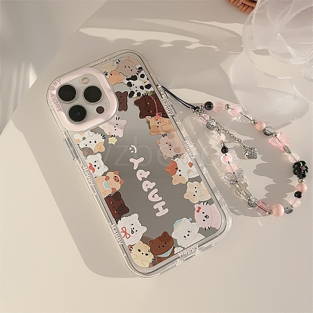 Cat Mirrored Axrylic Mobile Phone Cover PW-WG472D8-05-1