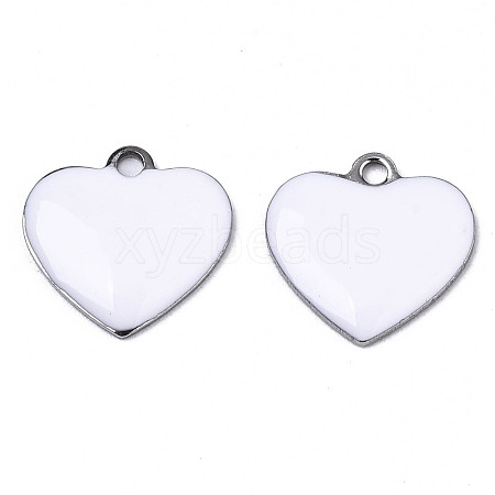 201 Stainless Steel Enamel Charms STAS-N088-12J-1