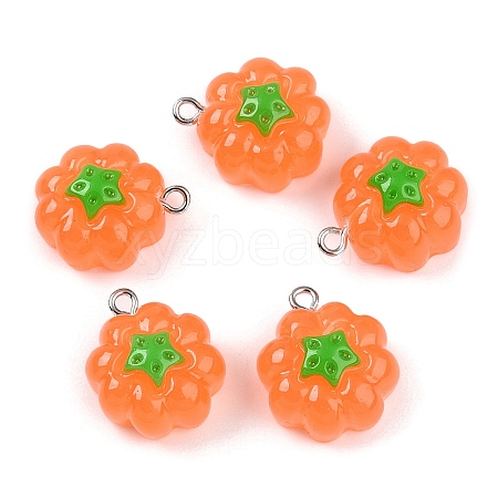 Opaque Resin Pendants RESI-N039-124-1