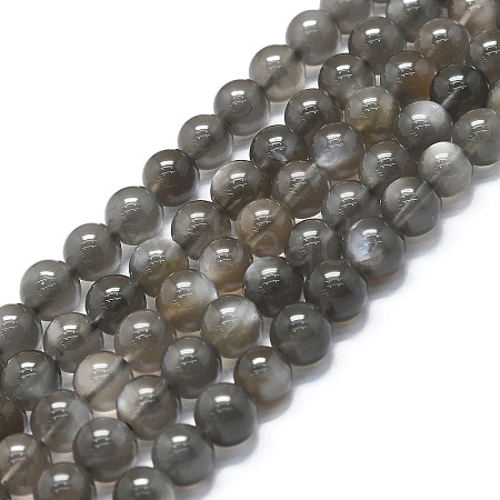 Natural Grey Moonstone Beads Strands G-K245-A05-02-1