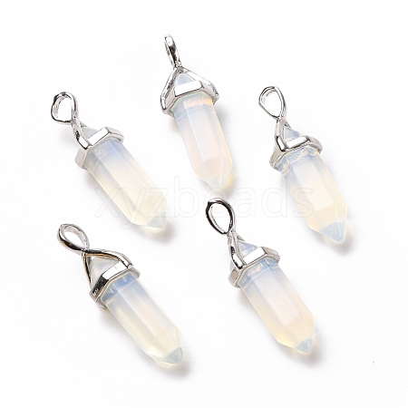 Opalite Pointed Pendants G-K329-21P-1