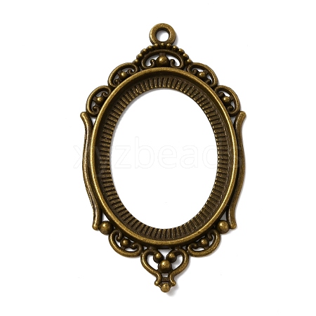 Zinc Alloy Pendant Cabochon Settings FIND-WH050-70AB-1