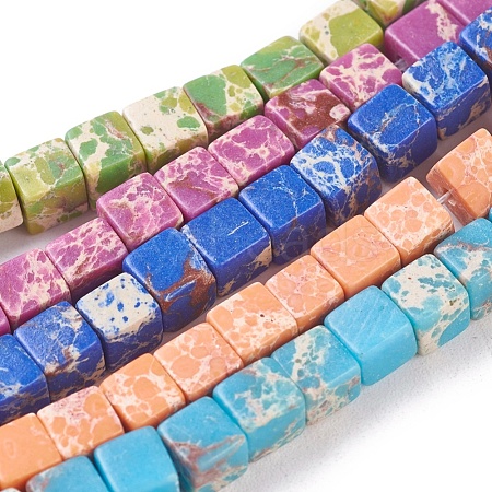 Synthetic Imperial Jasper Beads Strands G-I248-01-1