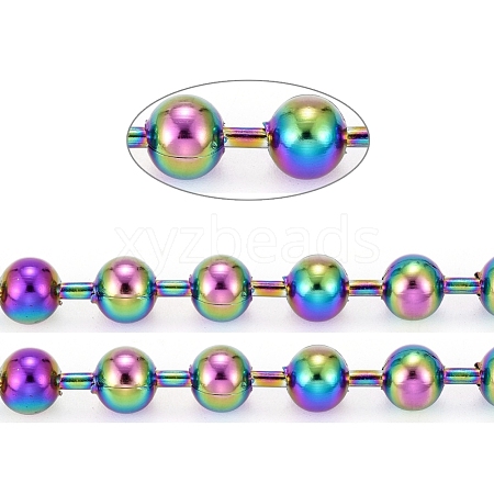 Ion Plating(IP) 304 Stainless Steel Ball Chains CHS-F009-01I-M-1