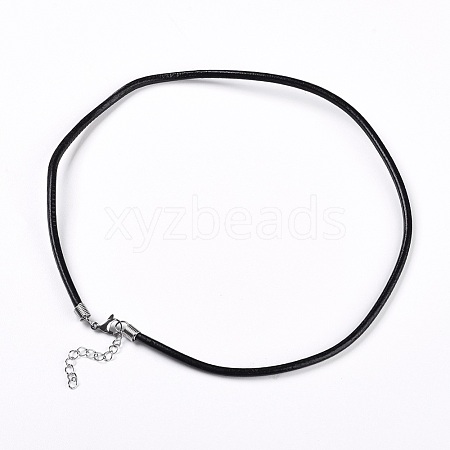 Leather Cord Necklace Making WL-I002-A-01-1