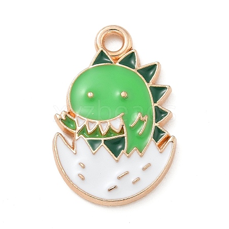 Alloy Enamel Pendants ENAM-A008-18KCG-01-1