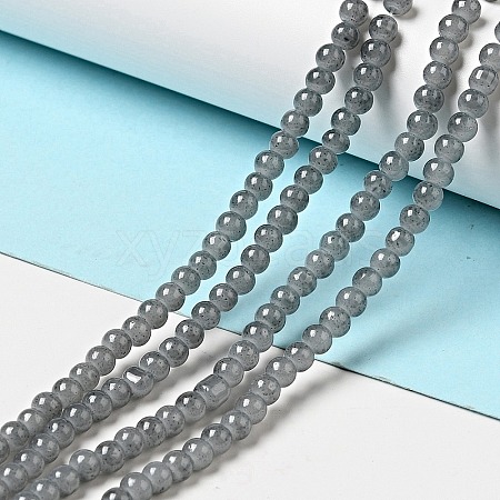 Imitation Jade Glass Beads Strands DGLA-S076-4mm-30-1