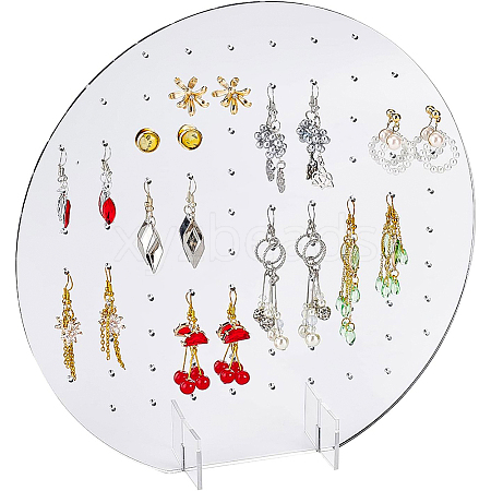 Acrylic Necklace Displays Stands NDIS-WH0001-06-1