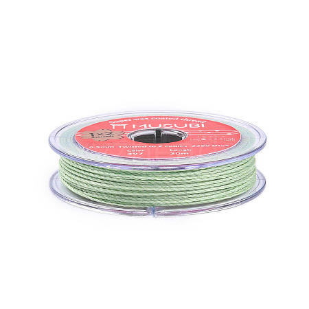 2-Ply Round Waxed Cotton Thread Cords YC-T004-01A-23-1