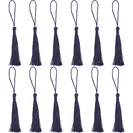 SUNNYCLUE 100Pcs Polyester Tassel Big Pendant Decorations FIND-SC0003-36D-1