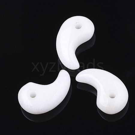 Natural White Jade Pendants X-G-S294-07A-1