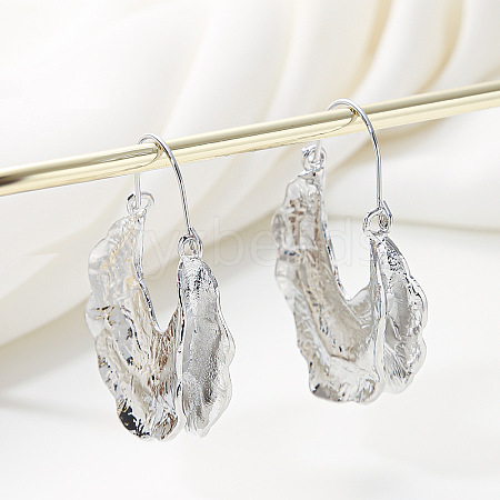 Leaf Alloy Hoop Earrings FS-WGDED3B-02-1
