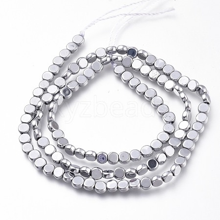 Non-magnetic Synthetic Hematite Beads Strands G-A181-A05P-1