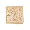 Animal Insect Theme Golden Plated Wax Seal Brass Stamp Head STAM-K001-03G-04-2