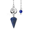 Natural Lapis Lazuli Dowsing Pendulum Big Pendants PW-WG0D6A7-05-1