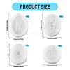 4Pcs 4 Styles Silicone Soap Molds DIY-TA0013-19-4